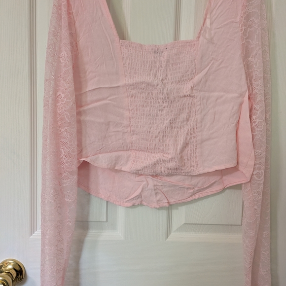 Wild Fable XXL Pink Lace Long Corset Top - Picture 4 of 5